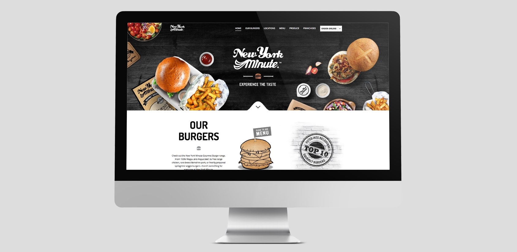 nym web design on desktop