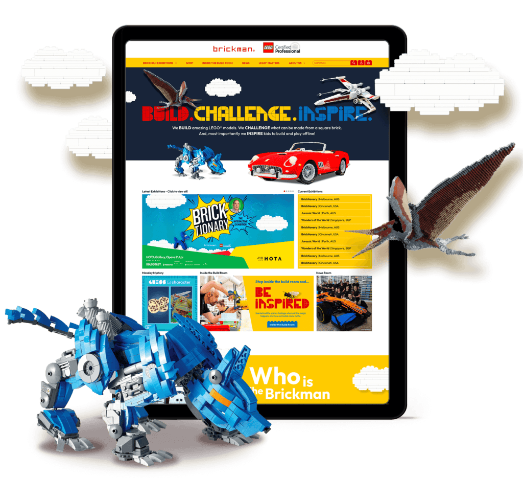 LEGO The Brickman Website Design