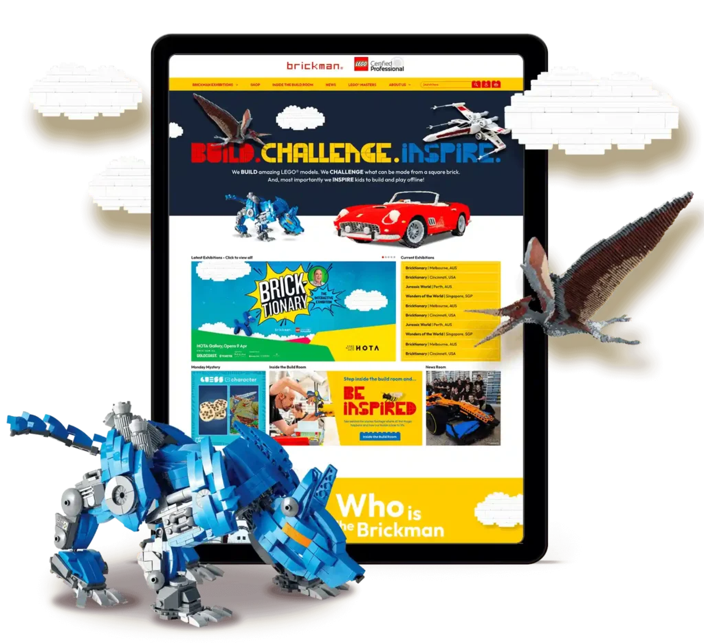 LEGO The Brickman Website Design