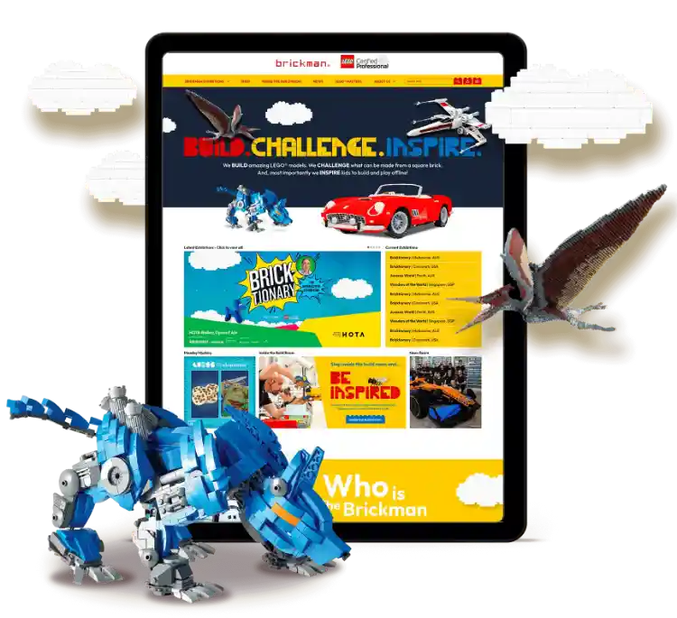 Lego Brickman website design